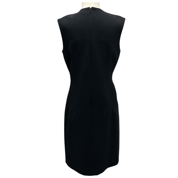 BALENCIAGA BLACK / SILVER / GOLD BUTTON DETAIL SLEEVELESS COCKTAIL DRESS - Picture 3 of 4